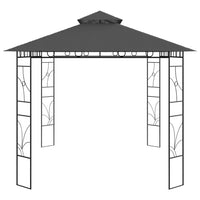 Gazebo 4x3x2,7 m Antracite 160 g/m² 313917