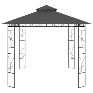 Gazebo 4x3x2,7 m Antracite 160 g/m² 313917