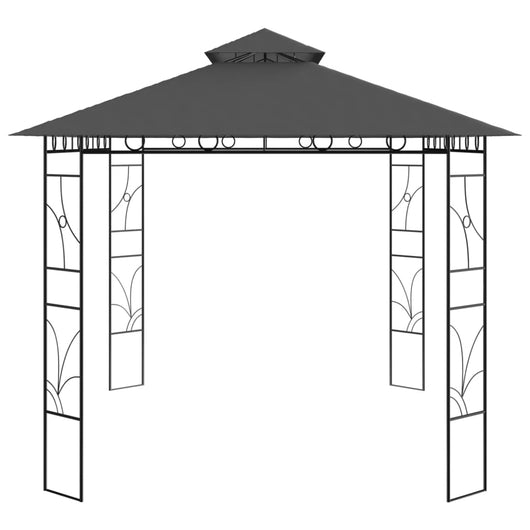 Gazebo 4x3x2,7 m Antracite 160 g/m² 313917