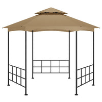 Gazebo con Pareti Laterali 3,1x2,7 m Tortora