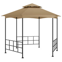 Gazebo con Pareti Laterali 3,1x2,7 m Tortora