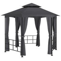 Gazebo con Pareti Laterali 3,1x2,7 m Antracite cod mxl 66129
