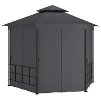 Gazebo con Pareti Laterali 3,1x2,7 m Antracite cod mxl 66129