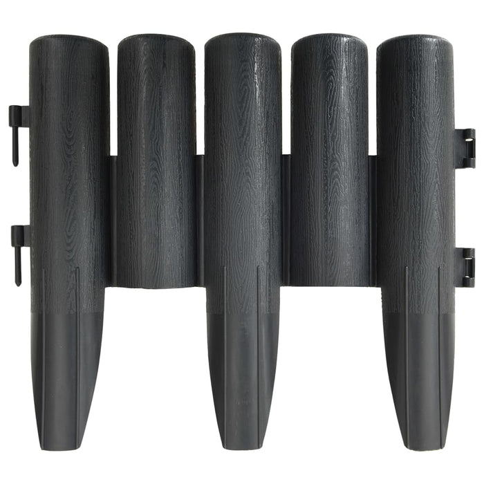 Bordature per Prato 36 pz Antracite 10 m in PP 314681