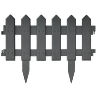 Bordi per Prato 25 pz Antracite 10 m in PP 314683