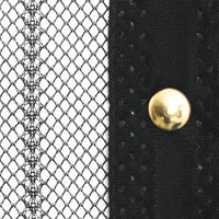 Tende Antimosche 2 pz per Porte con Magneti Nere 200x80 cm 314685