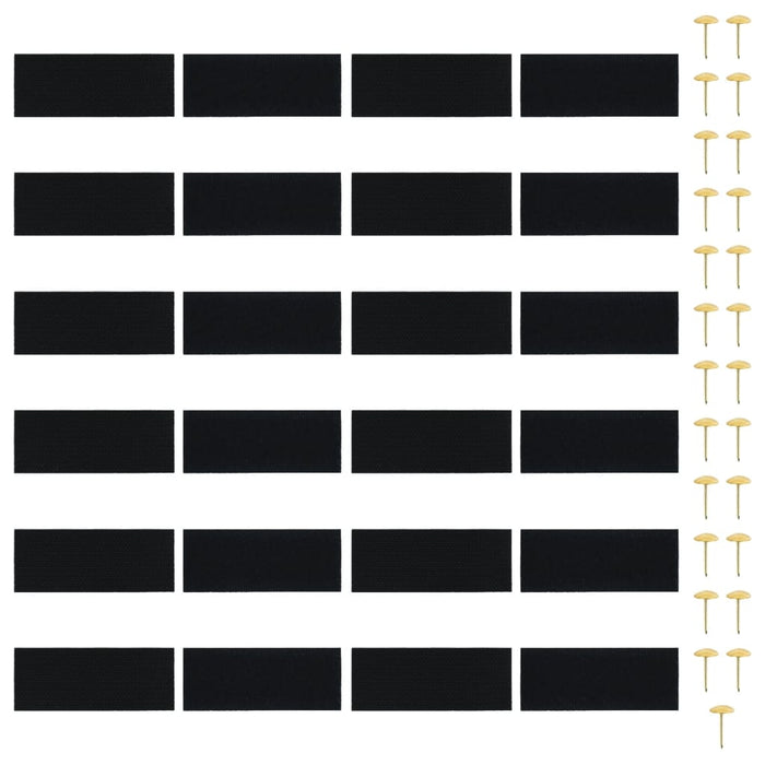 Tende Antimosche 2 pz per Porte con Magneti Nere 220x100 cm 314687