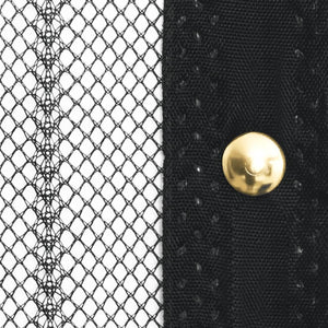 Tende Antimosche per Porta 2 pz con Magneti Nero 220x100cm  cod mxl 69382