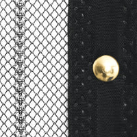 Tende Antimosche 2 pz per Porte con Magneti Nere 220x110 cm 314688