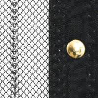 Tende Antimosche 2 pz per Porte con Magneti Nere 230x160 cm 314690