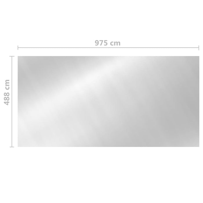 Copertura per Piscina Argento 975x488 cm in PE cod mxl 50148
