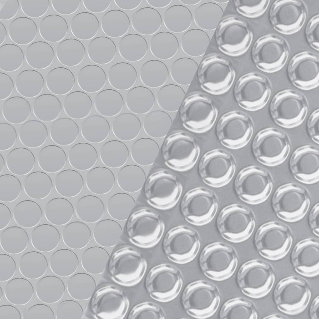 Copripiscina Rettangolare 1000x600 cm in PE Argento 93104