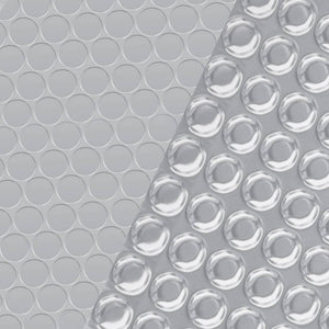 Copripiscina Rettangolare 1000x600 cm in PE Argento