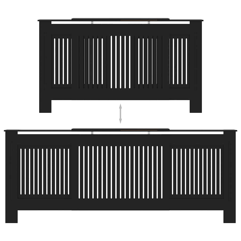 Copertura per Radiatore Nera in MDF 205 cm 325548