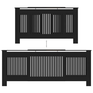 Copertura per Radiatore Nera in MDF 205 cm 325548