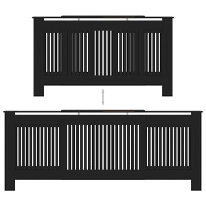 Copertura per Radiatore Nera in MDF 205 cm cod mxl 76392