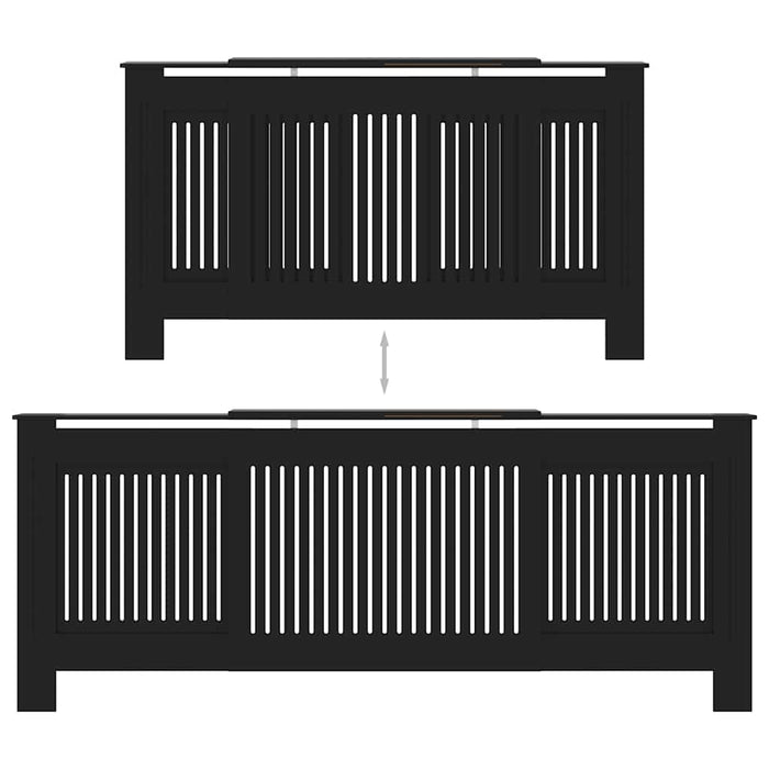 Copertura per Radiatore Nera in MDF 205 cm cod mxl 76392