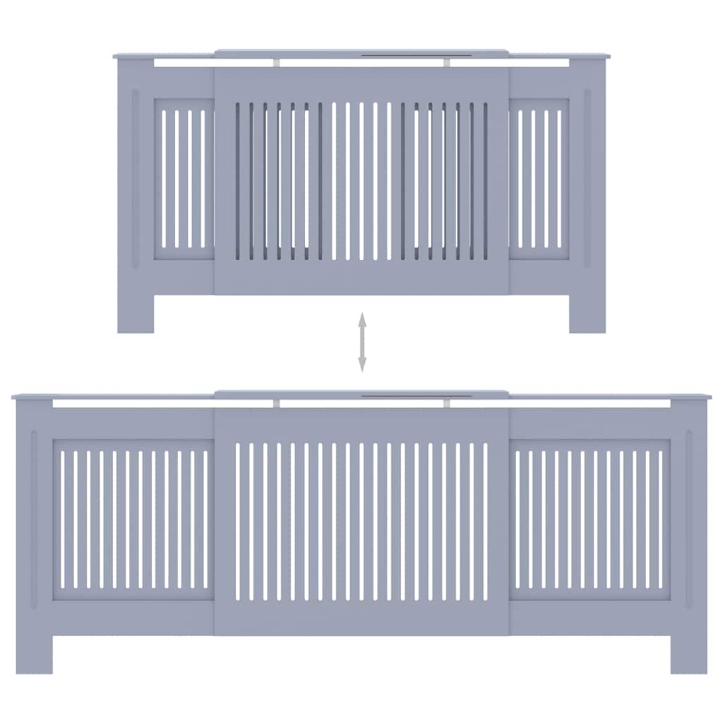 Copertura per Radiatore Grigia in MDF 205 cm 325549