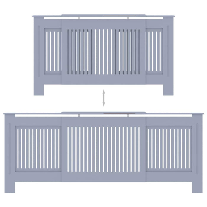 Copertura per Radiatore Grigia in MDF 205 cm 325549