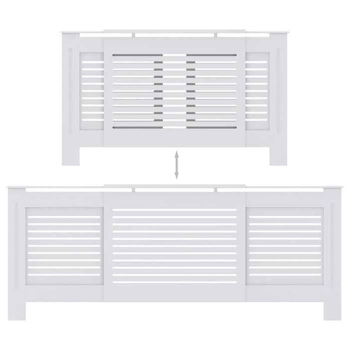 Copertura per Radiatore Bianca in MDF 205 cm 325551