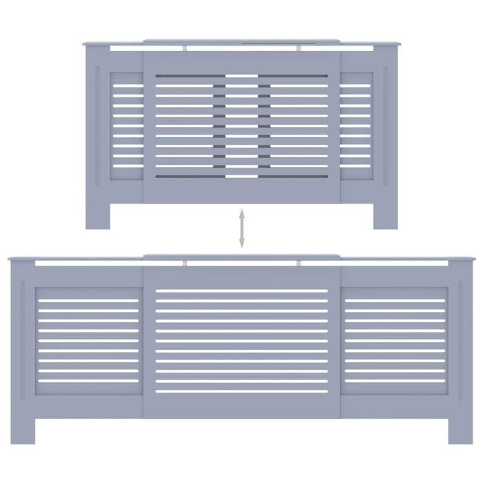 Copertura per Radiatore Grigia in MDF 205 cm cod mxl 77209