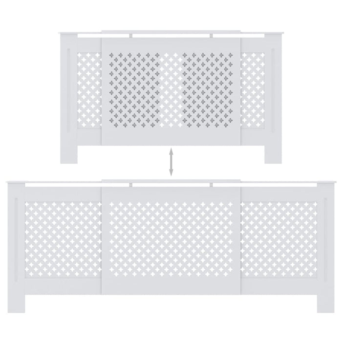 Copertura per Radiatore Bianca in MDF 205 cm 325555