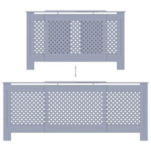 Copertura per Radiatore Grigia in MDF 205 cm
