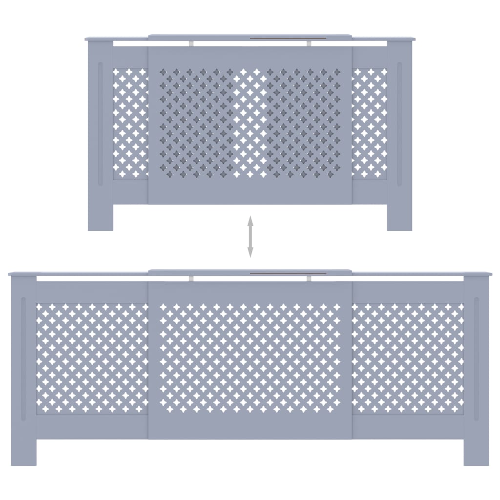 Copertura per Radiatore Grigia in MDF 205 cm 325557