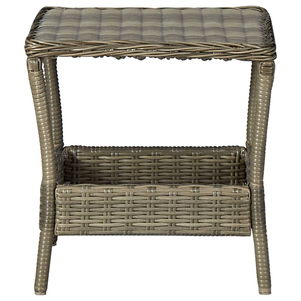 Tavolo da Giardino Marrone 45x45x46,5 cm in Polyrattan 313308