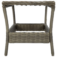 Tavolo da Giardino Marrone 45x45x46,5 cm in Polyrattan 313308