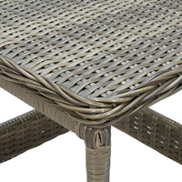 Tavolo da Giardino Marrone 45x45x46,5 cm in Polyrattan 313308