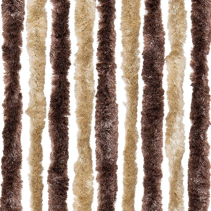 Zanzariera Beige e Marrone Chiaro 56x200cm Ciniglia