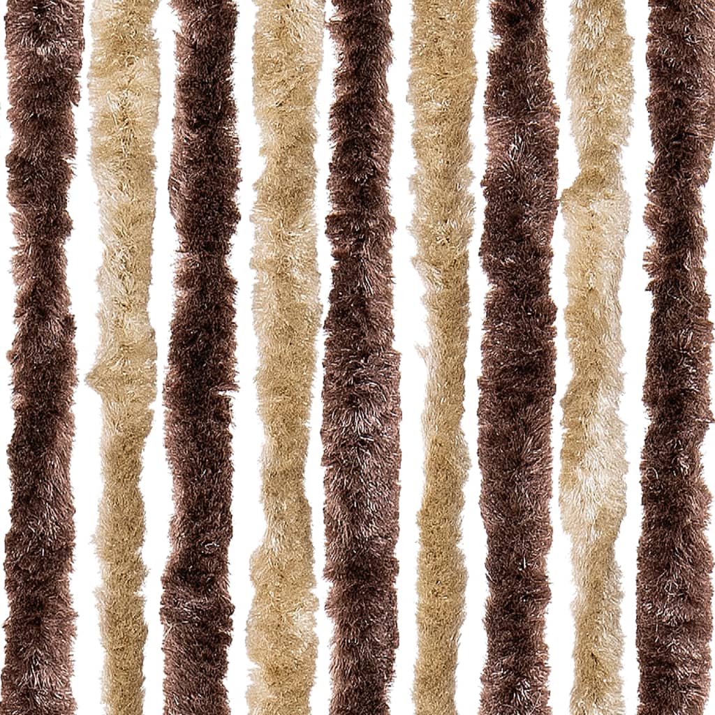 Zanzariera Beige e Marrone Chiaro 90x200cm Ciniglia 315121