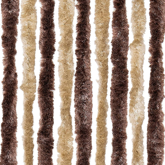 Zanzariera Beige e Marrone Chiaro 90x200cm Ciniglia 315121
