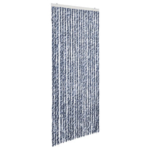 Zanzariera Blu e Bianco 90x200 cm Ciniglia 315127