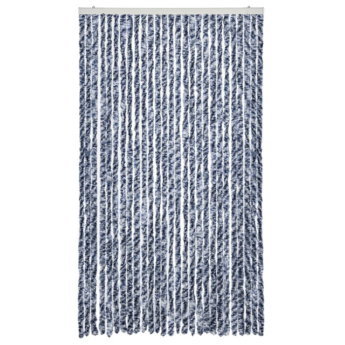 Zanzariera Blu e Bianco 118x220 cm Ciniglia 315128