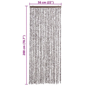 Zanzariera Marrone e Beige 56x200 cm Ciniglia 315129