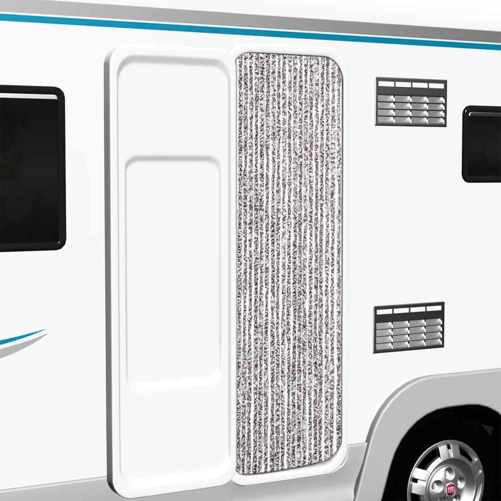 Zanzariera Marrone e Beige 56x200 cm Ciniglia 315129