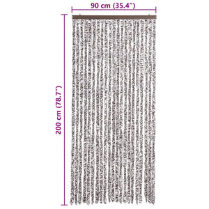 Zanzariera Marrone e Beige 90x200 cm Ciniglia 315130