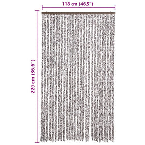 Zanzariera Marrone e Beige 120x220 cm Ciniglia cod mxl 70040