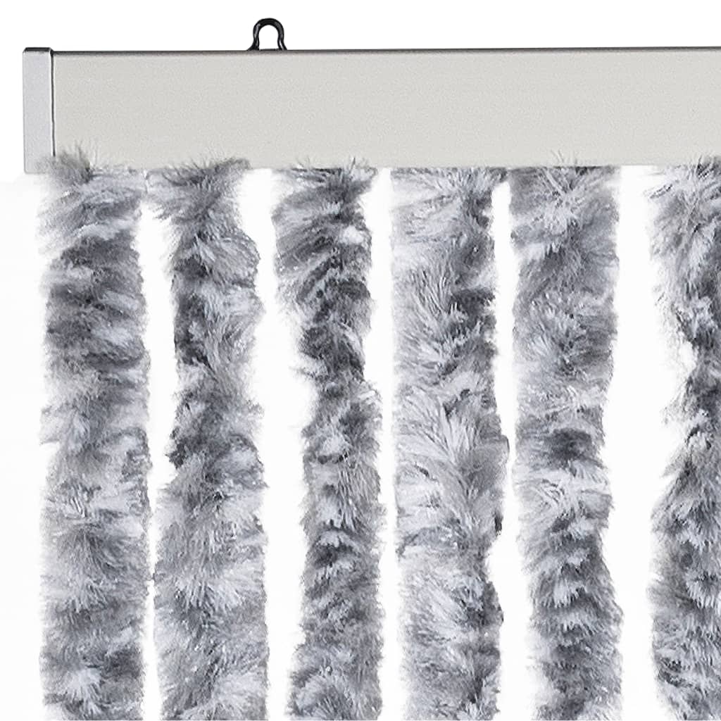 Zanzariera Bianco e Grigio 90x200 cm Ciniglia cod mxl 57940