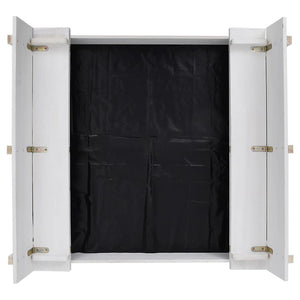 Sabbiera in Legno di Abete Bianca 95x90x15 cm 313889