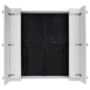 Sabbiera in legno di abete 95 x 90 x 15 cm bianco 02_0005062