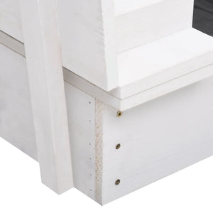 Sabbiera in legno di abete 95 x 90 x 15 cm bianco 02_0005062