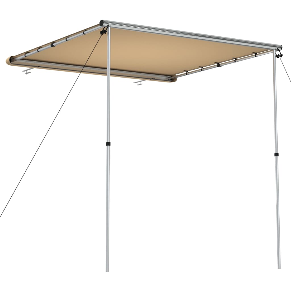vidaXL Tendalino per Camper e Roulotte 2,4x2x2,15 m Beige