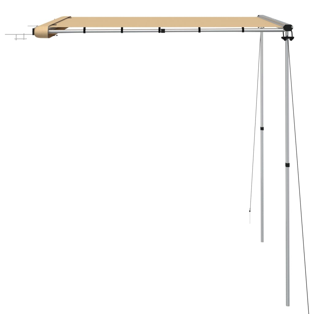 vidaXL Tendalino per Camper e Roulotte 2,4x2x2,15 m Beige