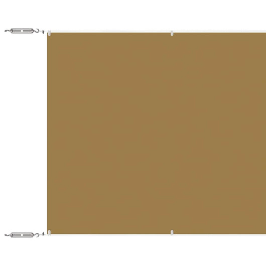 Paravento Verticale Beige 140x800 cm in Tessuto Oxford 148266