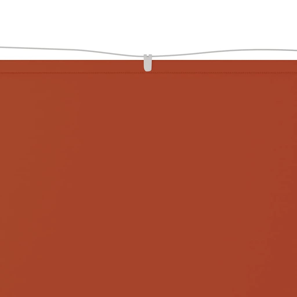 Paravento Verticale Terracotta 100x800 cm in Tessuto Oxford