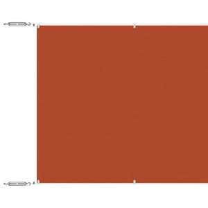 Paravento Verticale Terracotta 140x800 cm in Tessuto Oxford