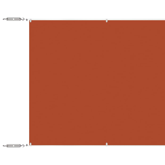 Paravento Verticale Terracotta 140x800 cm in Tessuto Oxford